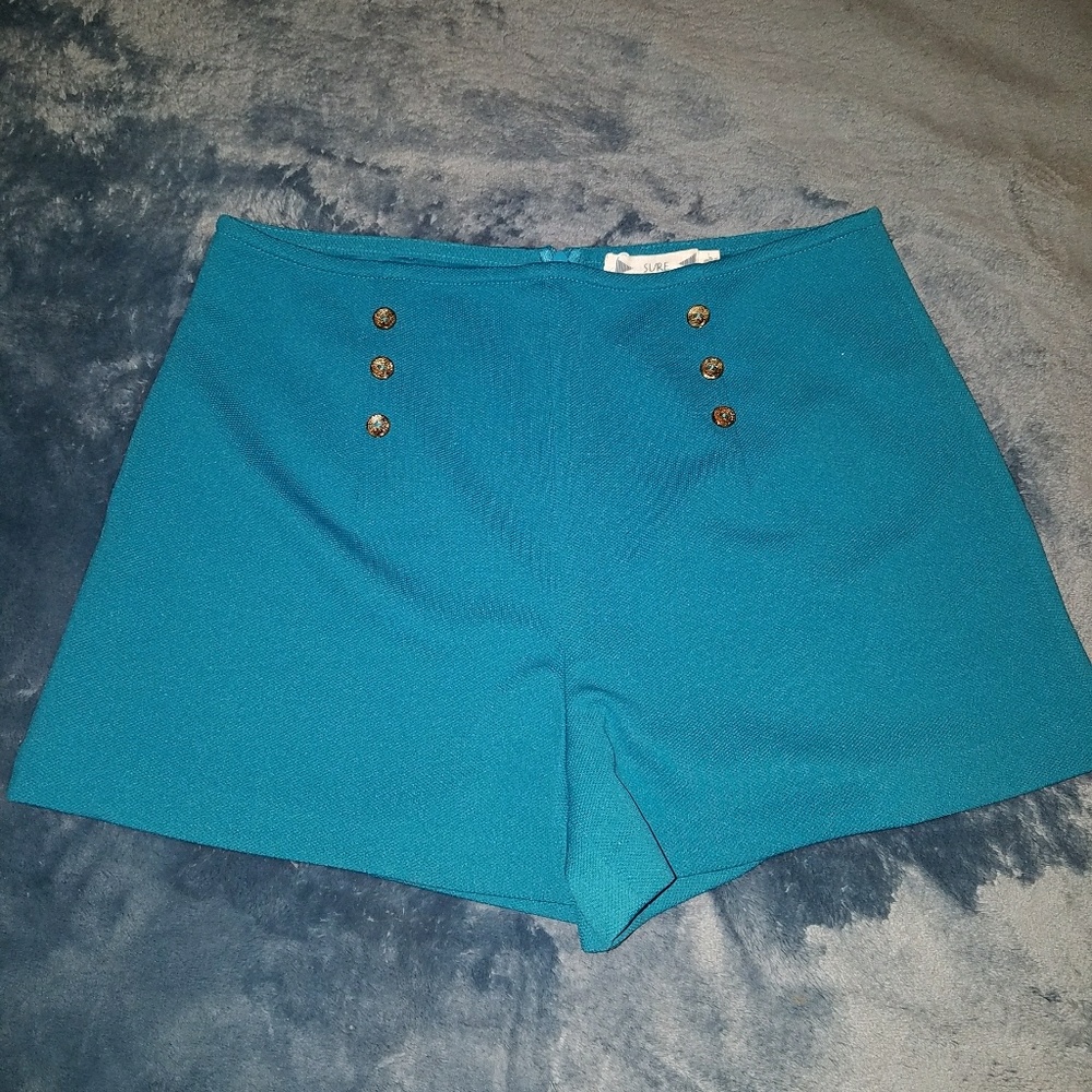 Turquoise shorts